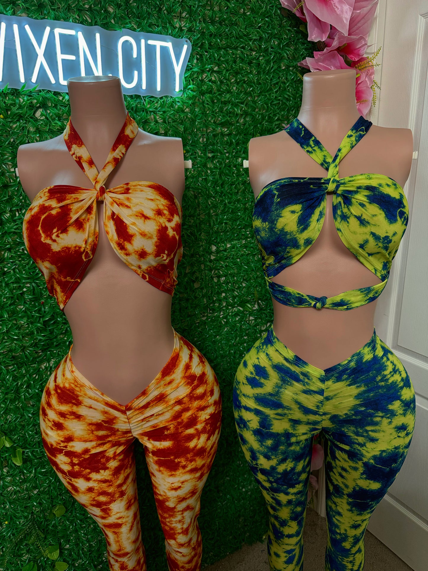 Exotic print two-piece 