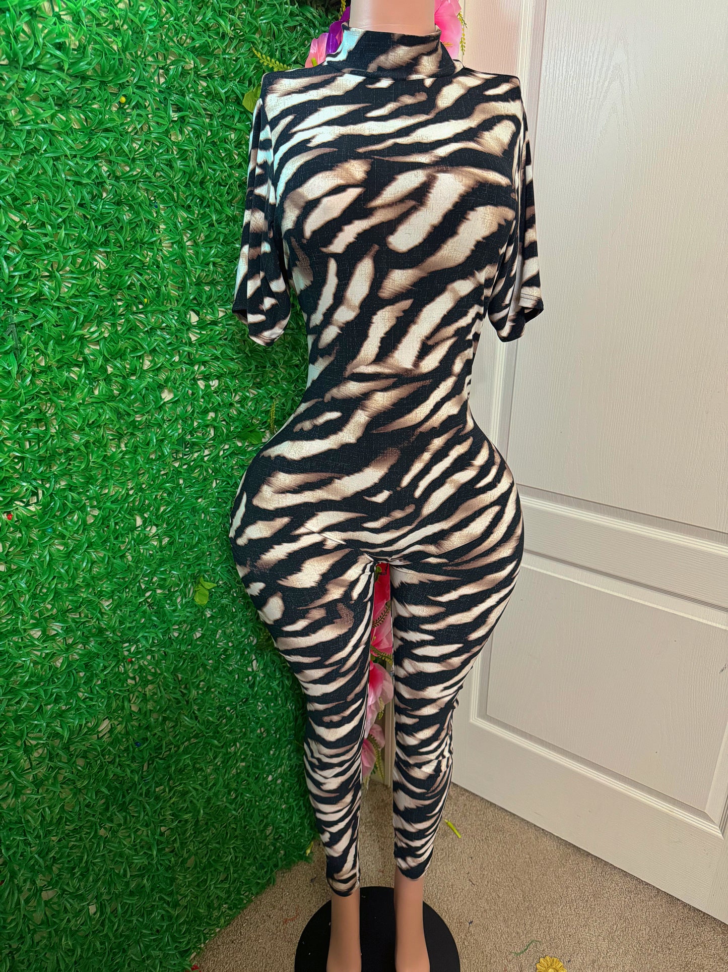 Wild print jumpsuit ￼