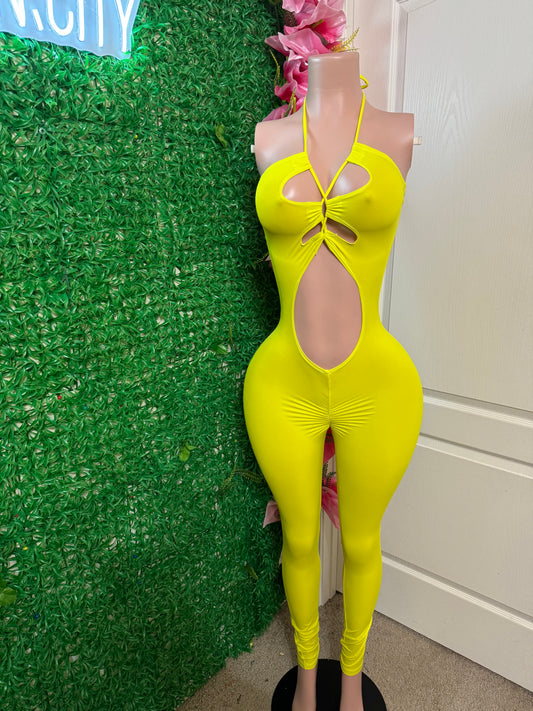 Bright lemonade jumpsuit