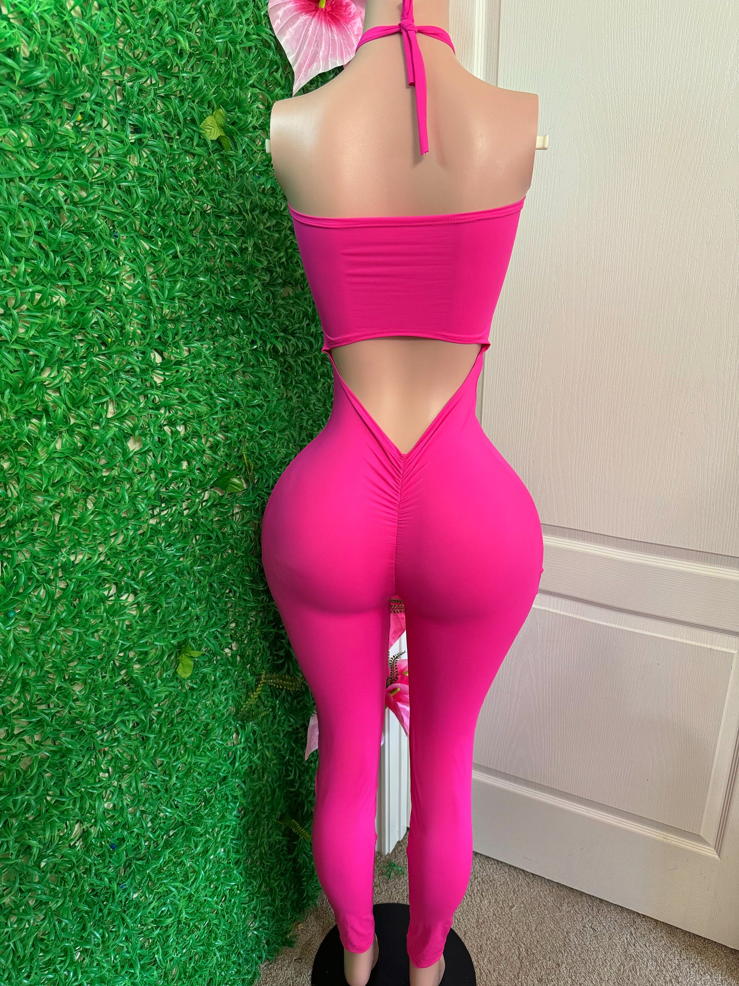 Pink baddie jumpsuit