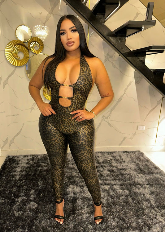 Ace Leopard jumpsuit