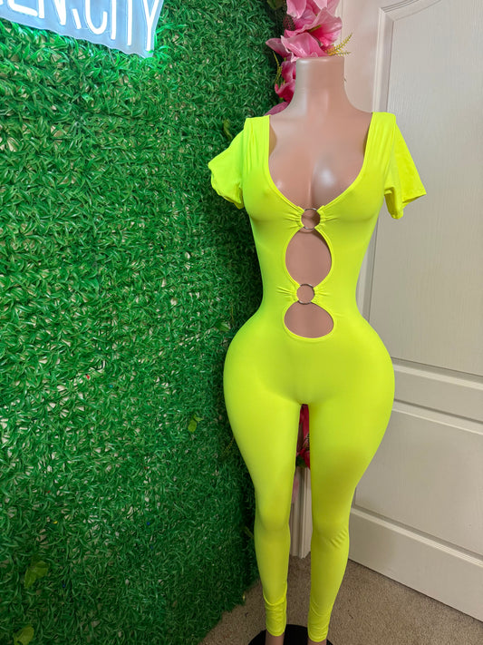 Sexy neon jumpsuit