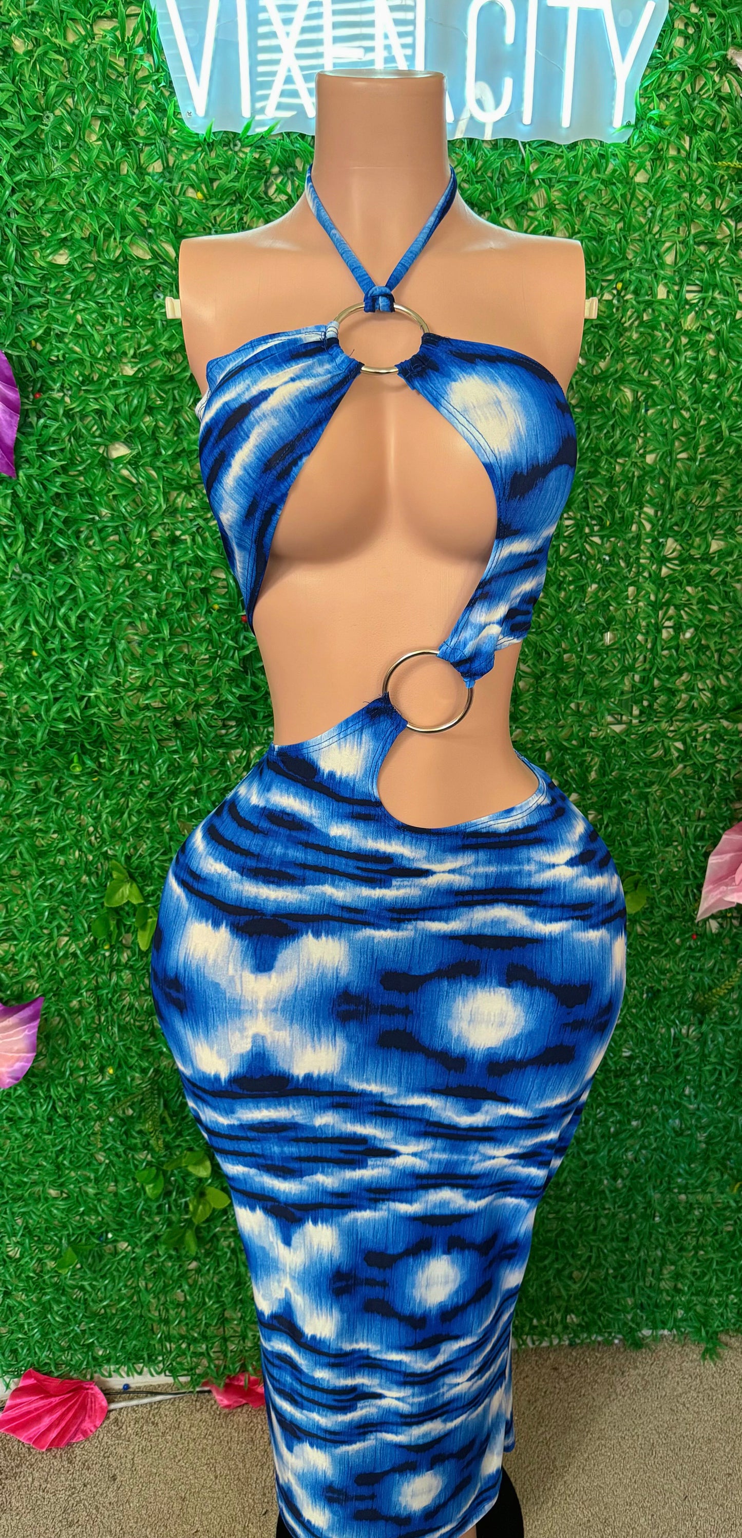 Ocean Blue Maxi Dress