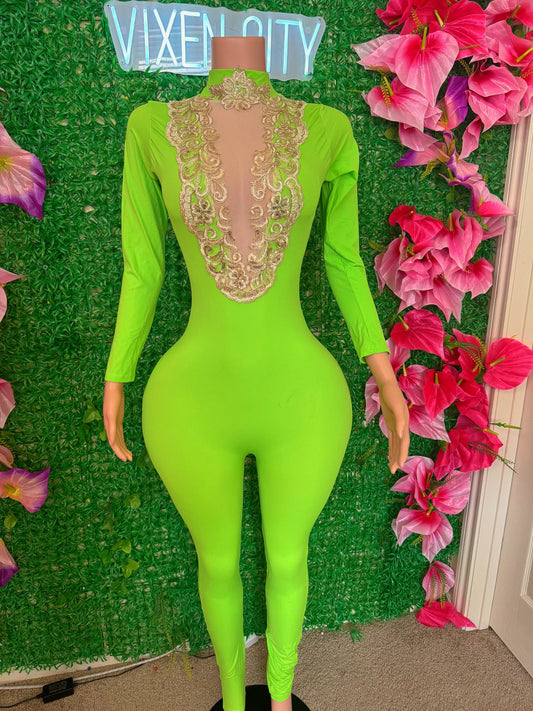 Neon Green Jumpsuit