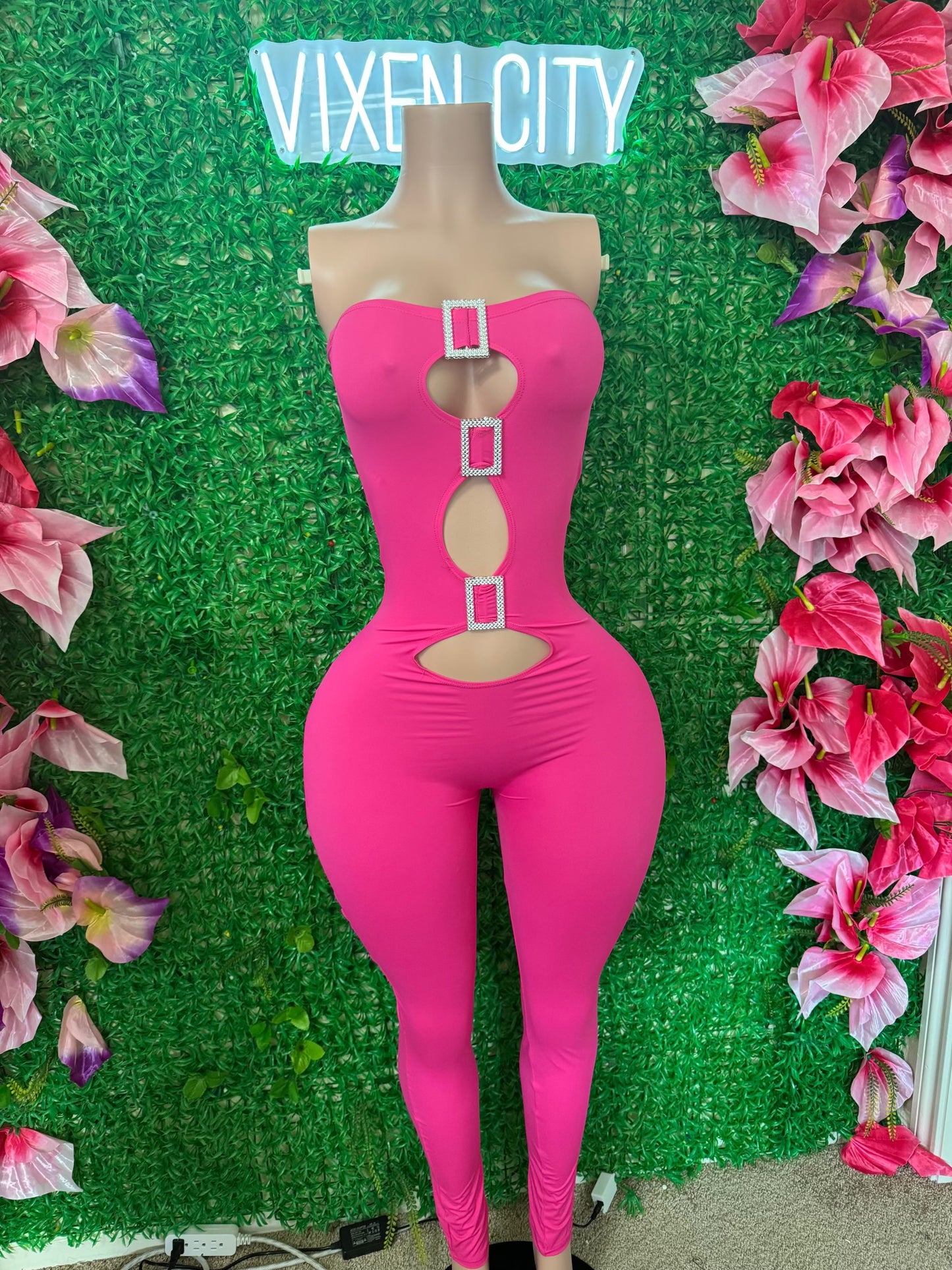 Pink One-piece Jumpsuit