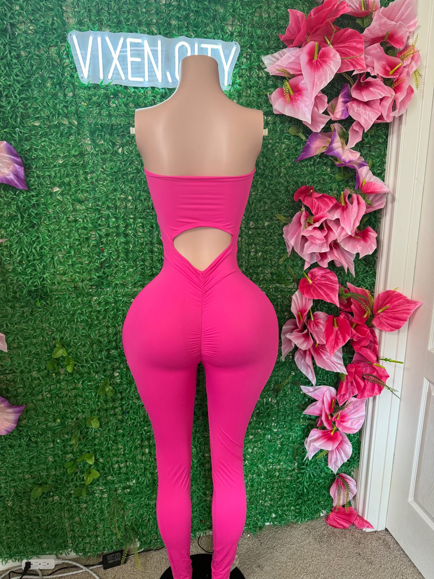 Pink One-piece Jumpsuit