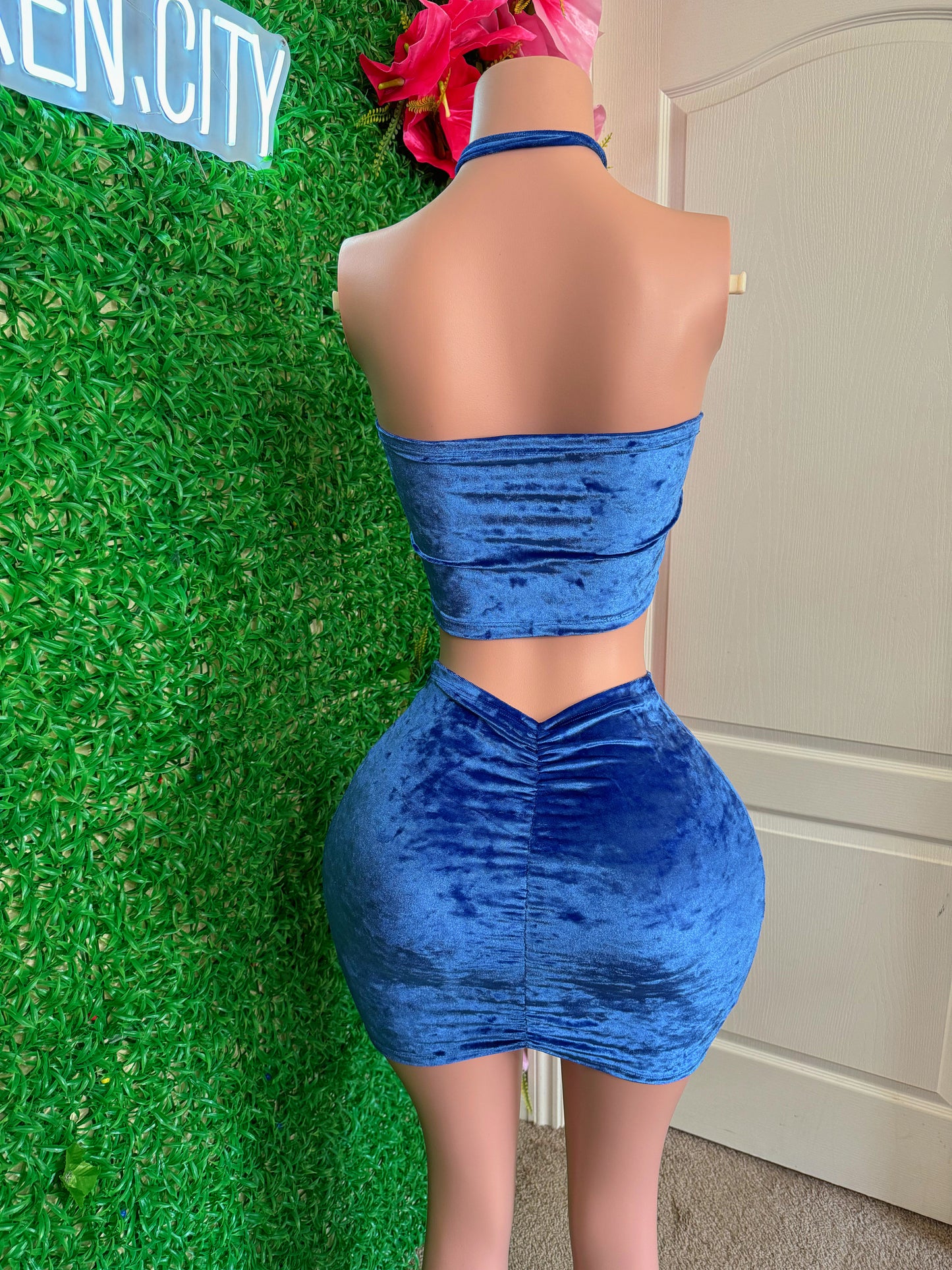 Blue two piece