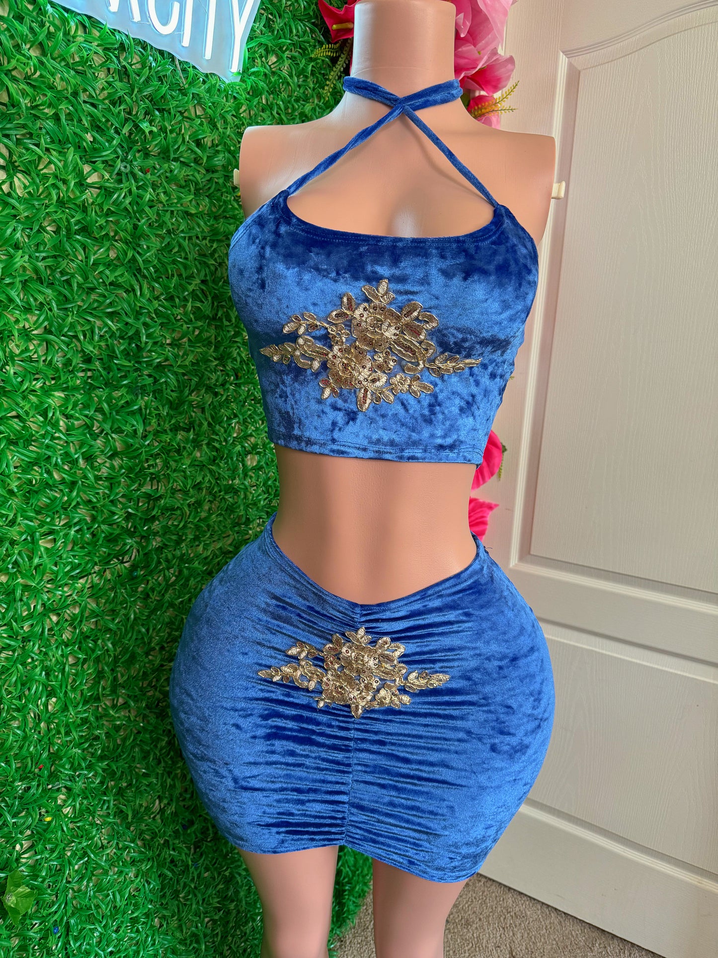 Blue two piece