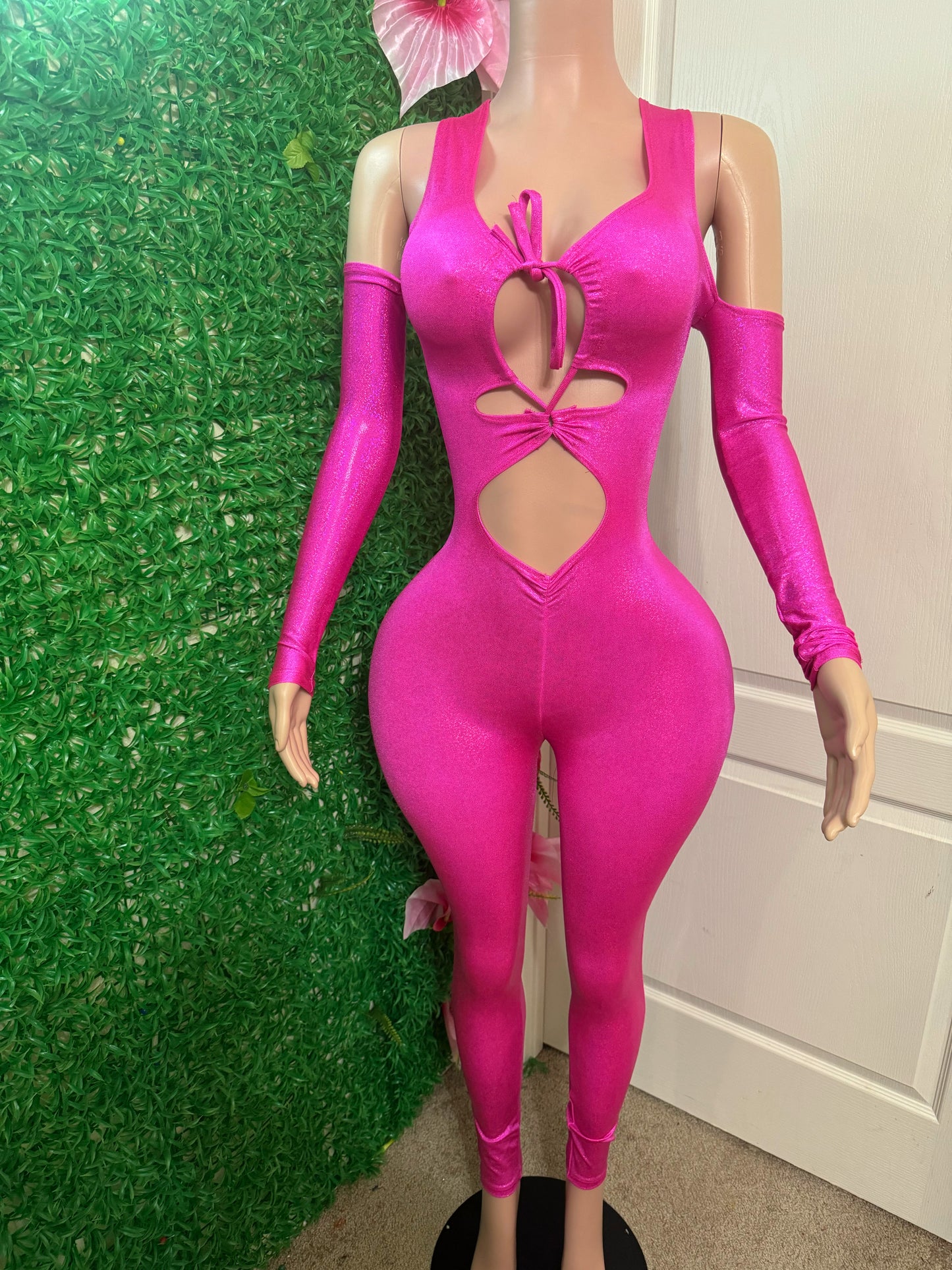 Glossy pink Jumpsuit