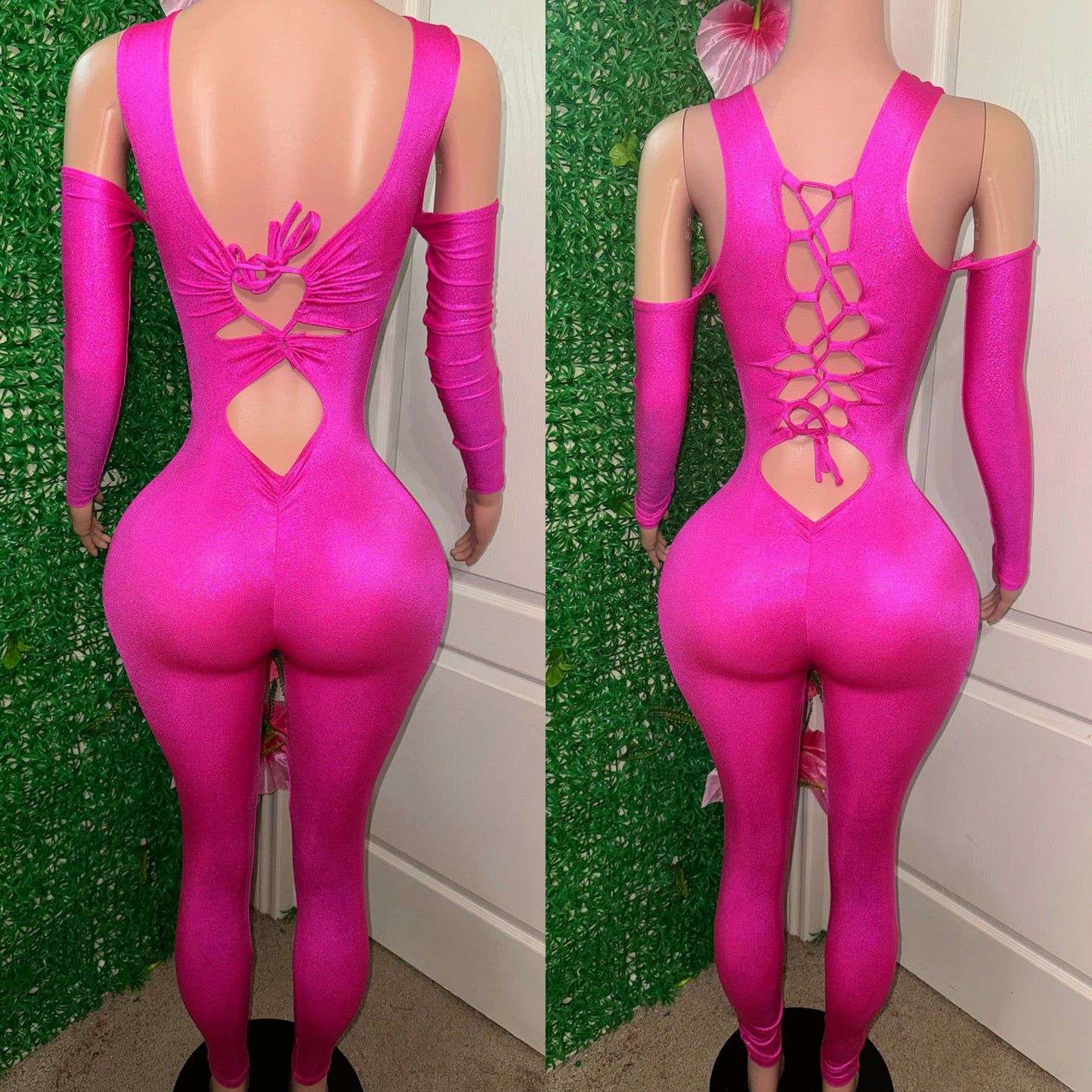 Glossy pink Jumpsuit